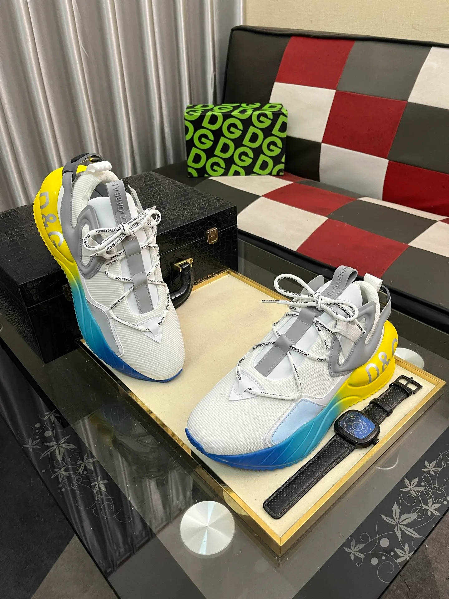 Men's men's shoes 💰540⌚️⌚️【DG～】couple casual shoes 2025z cabinet sales simultaneously 🔶Size: 35-46#️⃣ 🔷2 colors🔜The upper is made of multi-material splicing➕Mesh lining, comfortable and breathable, sole: original comfortable and wear-resistant outsole, ⚠️real thing📱photographed🎬real thing is better📢📢📢